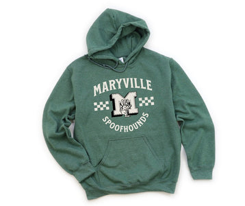 White Maryville Spoofhounds Heather Forest Green Hoodie - The Red Rival