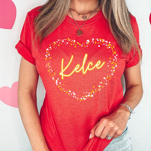 Kelce Heart Red Tee - The Red Rival