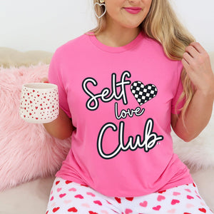 Self Love Club Pink Tee - The Red Rival