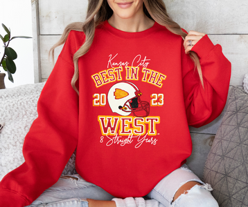 Best in the West 2023 Red Graphic Sweatshirt - The Red Rival